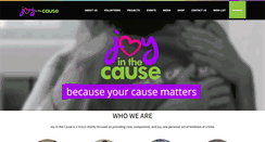 Desktop Screenshot of joyinthecause.org